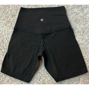 Lululemon Align High-Rise Black Biker 5” Shorts Size 0